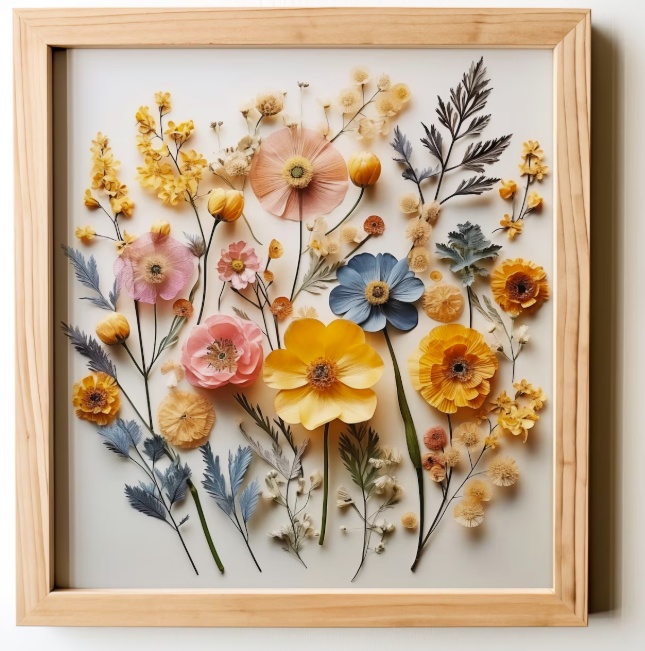 Pressed flower frame